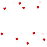 red heart shape background drawing