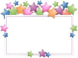 stars shimmer frame as a drawing