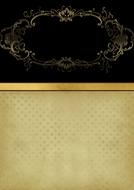 Beautiful, gold, black and white background with the patterns, clipart