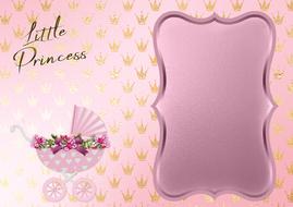 scrapbooking template for little princess