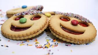 round cookies with a smile