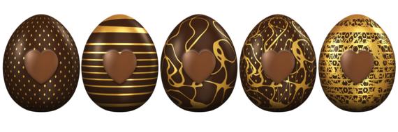 clipart of chocolate easter easter eggs