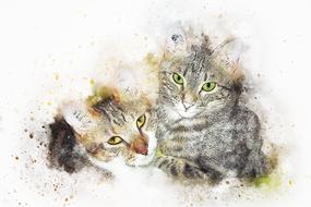 kitty emotion drawing