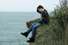Man on Cliff