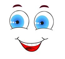 smiley face laugh comic drawing
