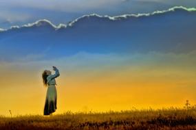 Girl Worship pray