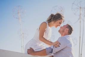 couple in love spend leisure time