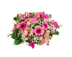 bouquet of flowers on the white background