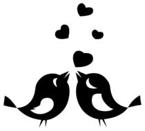 clipart of love birds animals