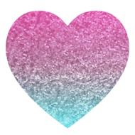 clipart of glitter pink blue heart sparkle