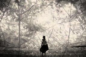 girl in Double Exposure