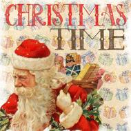 christmas vintage santa card