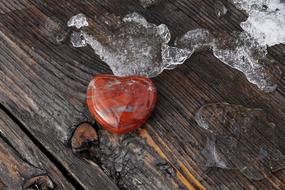 Wood ice stone heart