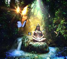 Shiva Buddha Well-Being drawing