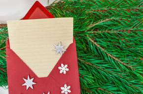 Wishes Christmas Letter red