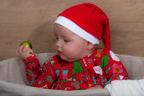 Infant Child in Christmas costume