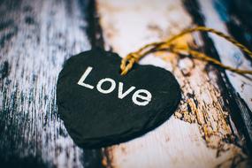 love Heart Rustic sign