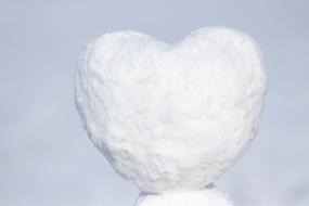 Snowman Winter heart