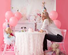 Celebration Birthday people pink room