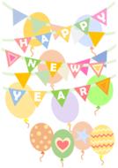happy new year, celebration, banner