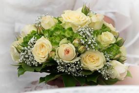 white Flowers Wedding Bouquet