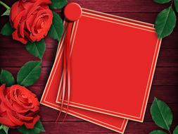 Rosa Love Gift red cards