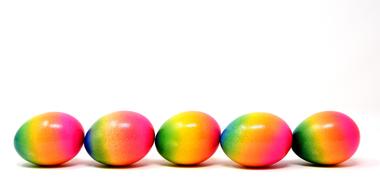 rainbow easter eggs