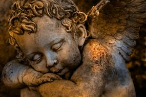 baby Angel sleeping, sculpture