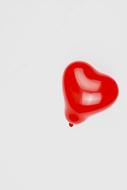 heart shape red balloon, render