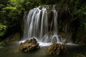 atmospheric Waterfall Landscape