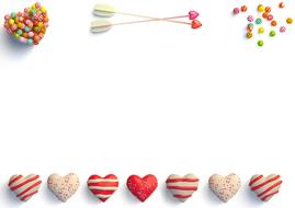 hearts and sweets blank