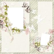 photo frame flowers drawing