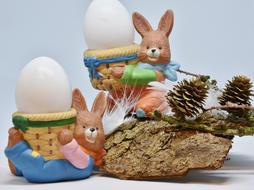 Easter Egg cups, bunnies