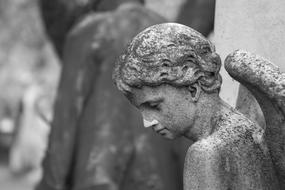 Angel Cemetery Wings stone