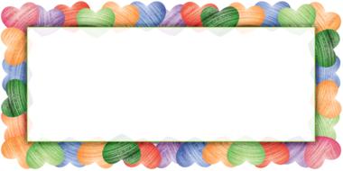 clipart of colorful heart frame