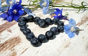 Blueberries Heart