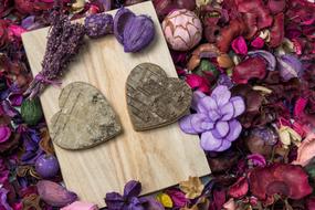flat lay for Valentine's day