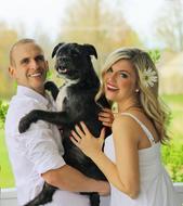 Happy Family with Dog