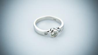 engagement ring with brilliants