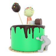 cake birthday green