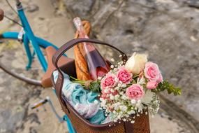 set for romantic picnic