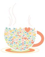 love tea cup illustration
