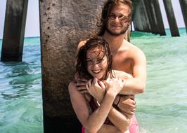 Beach Couple Love sea