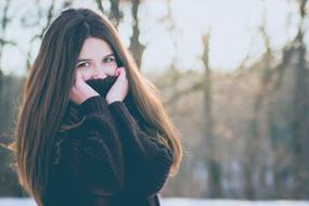 amazing Girl Portrait Winter