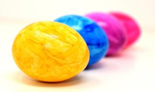 marble colorful easter eggs