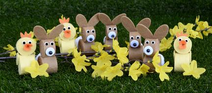 Easter Bunny Chicks crafts