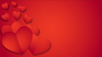 red hearts love wallpaper background