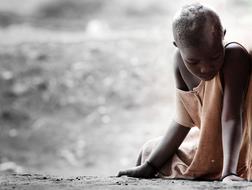 Sad man of Africa