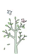 tree bird spring green leaf