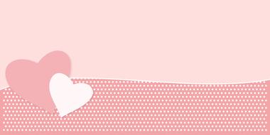 heart love baby newborn pink banner